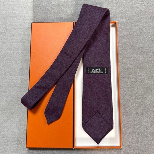 Hermes tie reddish purple - tie, reddish-purple