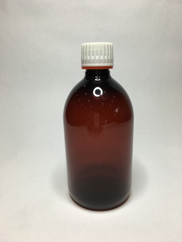 500ml pet plastic amber round - pet,