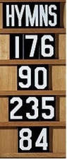 Hymn Board Numerals - Included