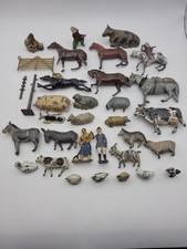 Job Lot Of 32 Vintage Lead Farm Animals & More. Britains & Other Makes. Timpo?