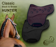 General purpose HUNTER/SHOW numnah saddle pad. Traditional BLACK & BROWN