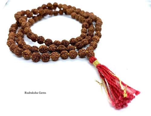 Rudraksha 7mm japa mala - rudraksha, 7
