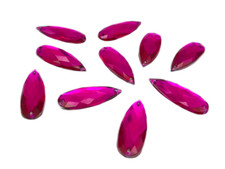 Raindrop Shape, EIMASS® Sew Or Glue On Acrylic Flat Back Teardrop Crystals Gems