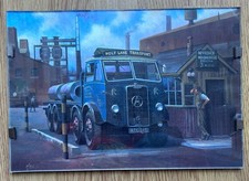 Mike Jeffries Print Atkinson 8-Wheeler Holt Lane Transport On The Weighbridge