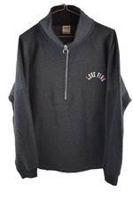 Pink Victoria Secrets Womans Zip Sweatshirt Pullover 1/4 Size S Grey Logo