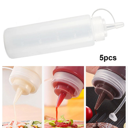 5pcs plastic clear - 5pcs, squeeze