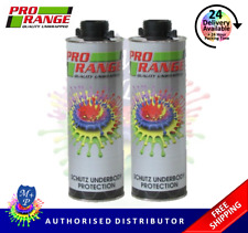 Pro Range Car Body Schutz x 2 Black Underseal 1 Litre Underbody Coating 