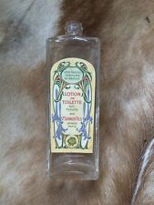 Vintage 1920s French Glass J Giraud Perfume Bottle Floral Art Nouveau EDT 