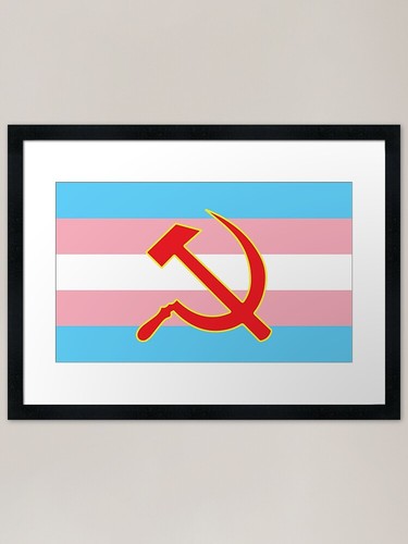 Communist trans flag - communist, v2