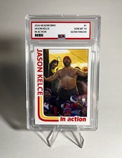 Jason Kelce IN ACTION custom trading card - art card,  Slab (parody)