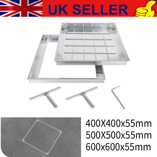 Aluminium recessed manhole - aluminium,