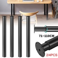 2/4x Adjustable Kitchen Worktop Desk Breakfast Bar Table Leg Support 710-1100MM