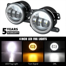 2x 4 Inch 6000K LED Fog Lamp Driving Light For Jeep Grand Cherokee 2011~2013