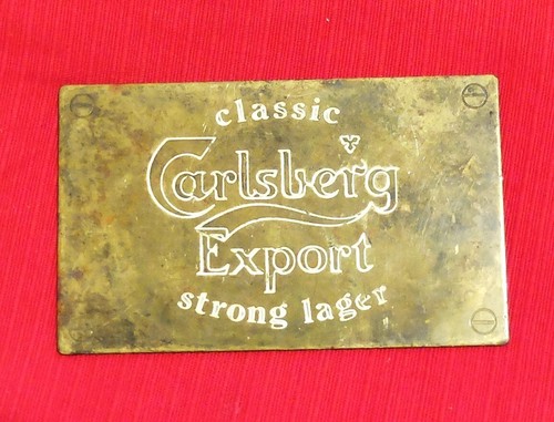 Vintage brass carlsberg - brass,