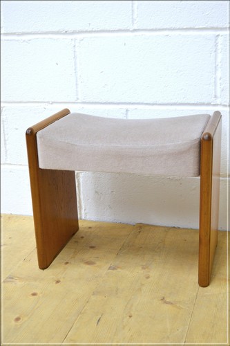 Vintage stool teak - vintage, stag