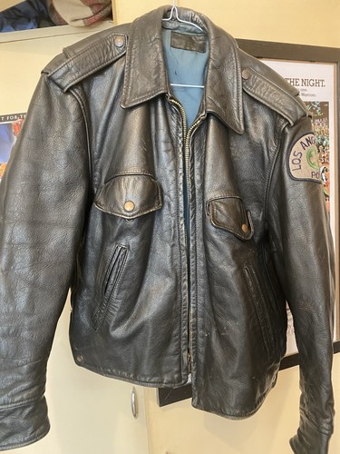 Vintage aero leather jacket - leather,