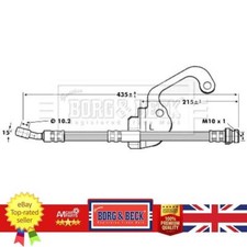 Brake Hose For Hyundai TERRACAN 01-06 58733H1000 BORG & BECK BBH7055