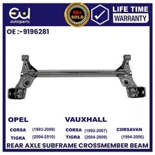 REAR AXLE SUBFRAME BEAM FOR