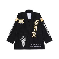 1 Black belt + 1 Gi Offer, Shoyoroll Yooga Flame (Black) Kimonos BJJ Gi With Bag