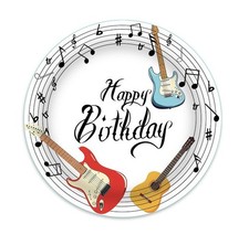 Guitar Plate Rock Band Music