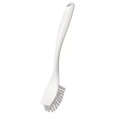 2x IKEA Dish Washing Brushes Scraper Edge Home Kitchen Clean White  25cm
