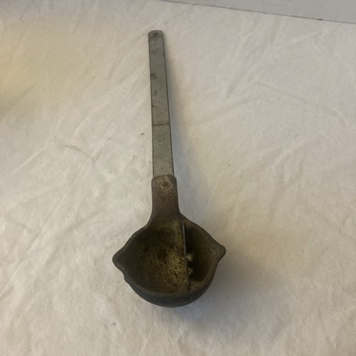 Vintage lead melting ladle - , w/
