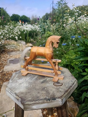 Vintage mini wooden rocking - vintage,