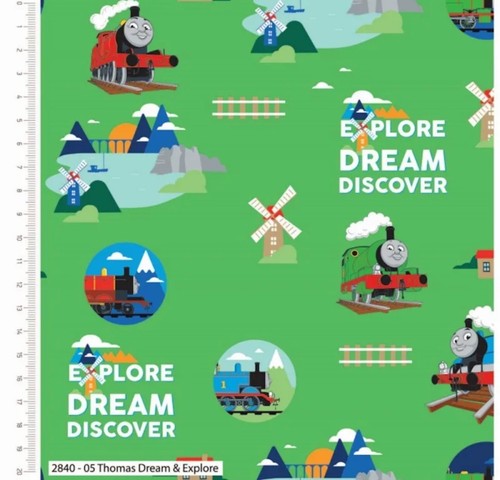 100 cotton fabric thomas the - cotton,