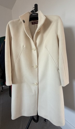 Max mara women ivory coat - max,
