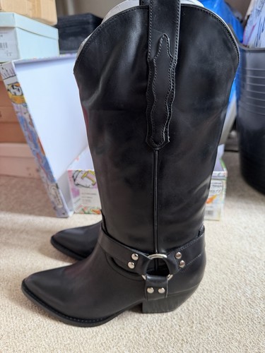 Jeffrey campbell black leather - black,