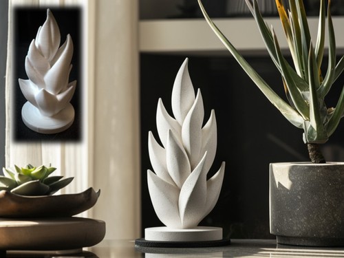 Abstract leaf sculpture - leaf,