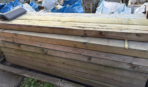 Wooden sleepers in - wooden, length