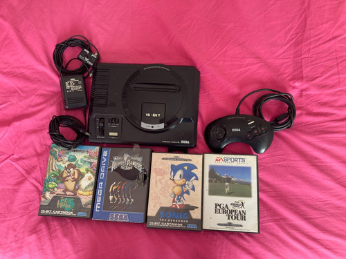 Sega mega drive - black, console