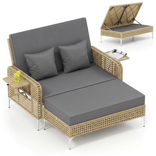 Piece patio daybed set pe - daybed,