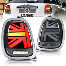 Smoked FULL LED Rear Lights Chrome Trim For 2014-2023 Mini Cooper F55 F56 F57