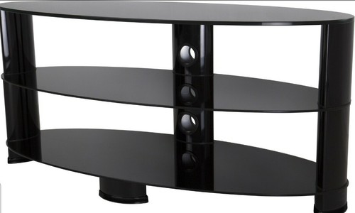 Alphason black glass unit - black,