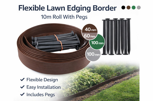 Flexible lawn edging border - flexible,