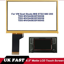 6.5" Matte Touch Screen Digitizer For VW Caddy T6 MIB STD2 200 680 684 Radio UK