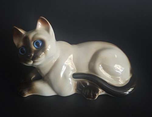 Vintage mcm reclining siamese - vintage,