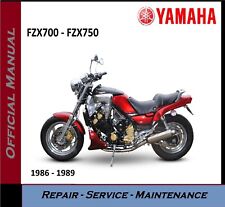 Yamaha FZX700 FZX750 Fazer Workshop Service Repair Manual 1986 - 1989 on CD