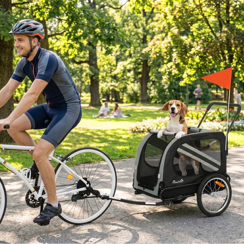 Dog bike trailer pet - trailer,