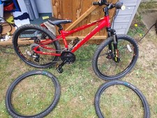 Carrera Blast 24 Junior Mountain Bike Red, Disc Brakes, Ages 8-12