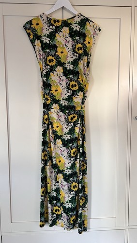 Zara woman floral ruched - ruched, midi