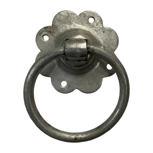 Galvanised pull handle ring - galvanised,