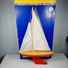 Vintage Boxed St Michael From Marks & Spencer Toy Sailing Yacht Pond Boat