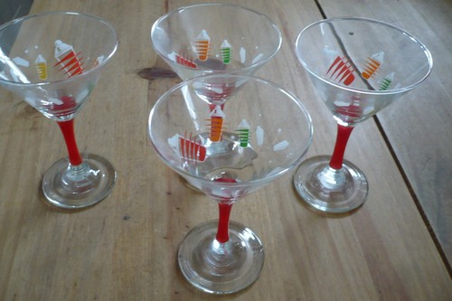 Vintage red stemmed - vintage,