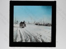 Reindeer Sleigh Cart Snow