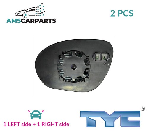 Rear view mirror - glass, pair
