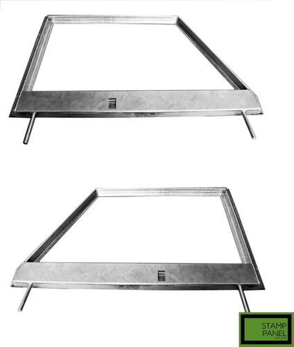 Pair galvanised door tops for - pair,