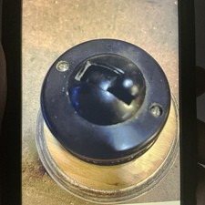 Vintage Crabtree Vitreous 1 Way Bakelite  Dolly Light Switch with mounting rose 